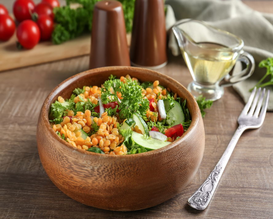 Kalp Dostu Yeşil Mercimek Salatası